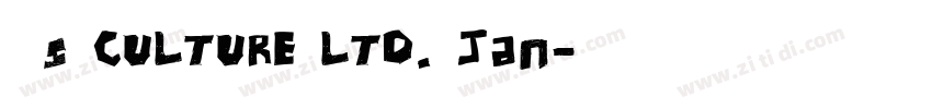 μs CULTURE LTD. Jan字体转换